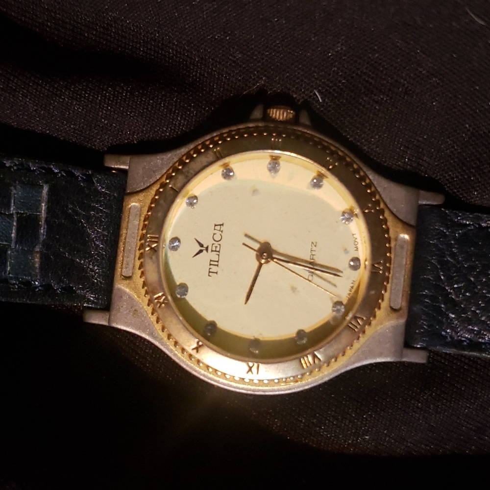 Vintage diamond Tileca womans watch